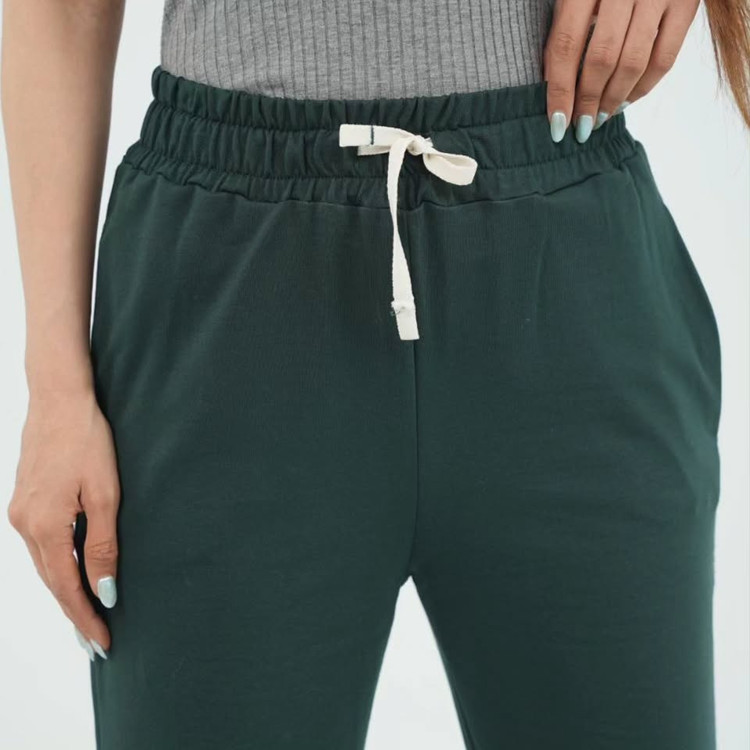 شلوار نیم بگ زنانه جلو نیش دار پنبه گلکسی