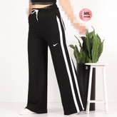 شلوار بگ نایک مشکی دو خط سفید