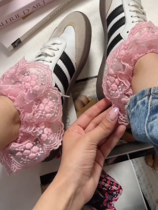 جوراب لب تور صورتی