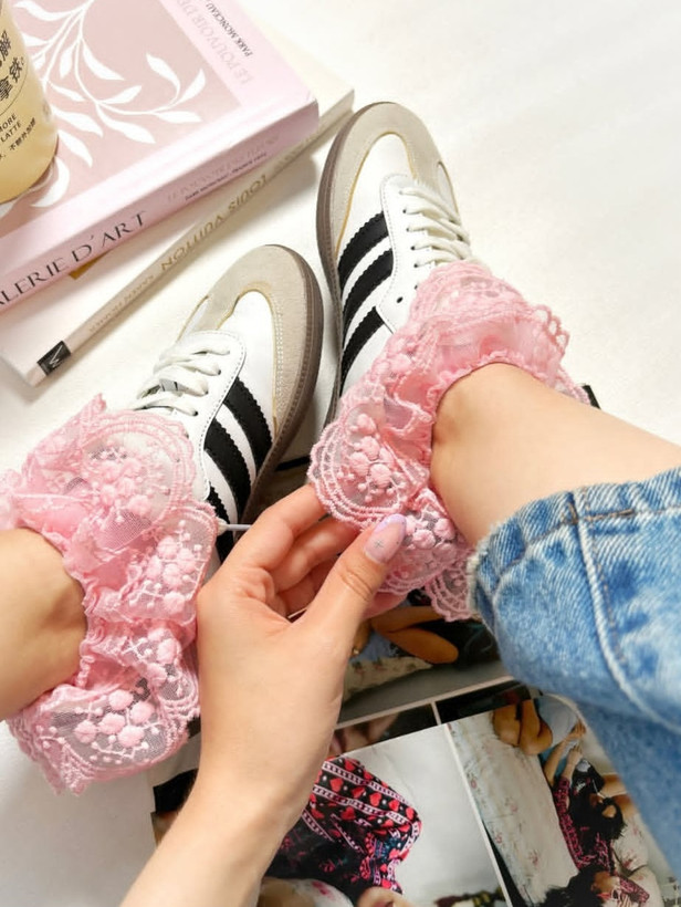 جوراب لب تور صورتی