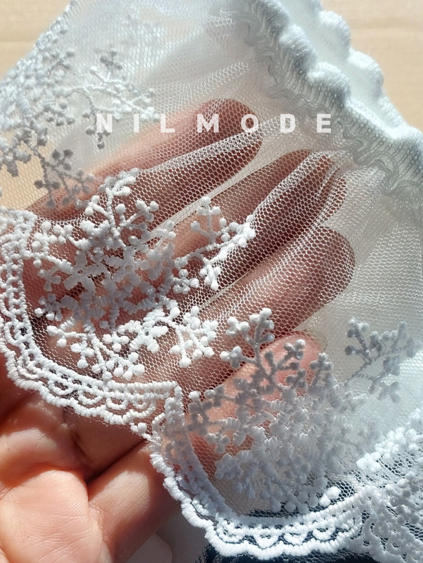 جوراب لب تور زنانه و دخترانه سفید نخ پنبه