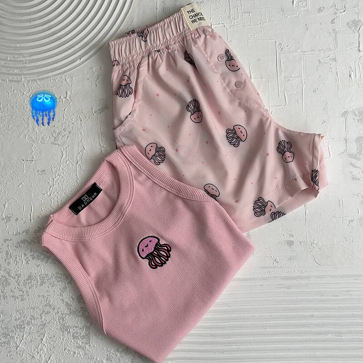 کراپ عروس دریایی صورتی