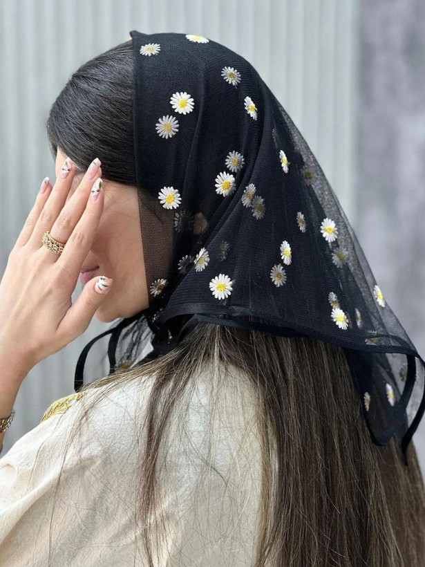 مینی اسکارف توری بابونه
