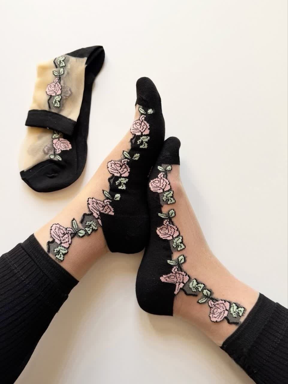 جوراب شیشه ای نیم ساق وارداتی کد ۰۰۷