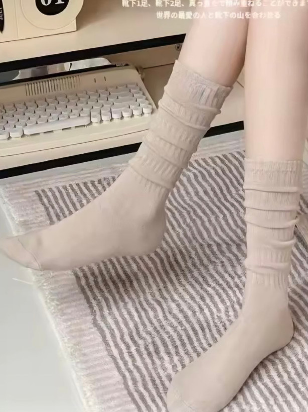 جوراب زیر زانو کبریتی زنانه گرم پاییزی
